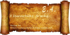 Eibenschütz Aranka névjegykártya