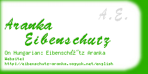 aranka eibenschutz business card